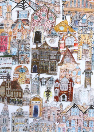 Dorchester's distinctive nineteenth century architecture, depicted in this 