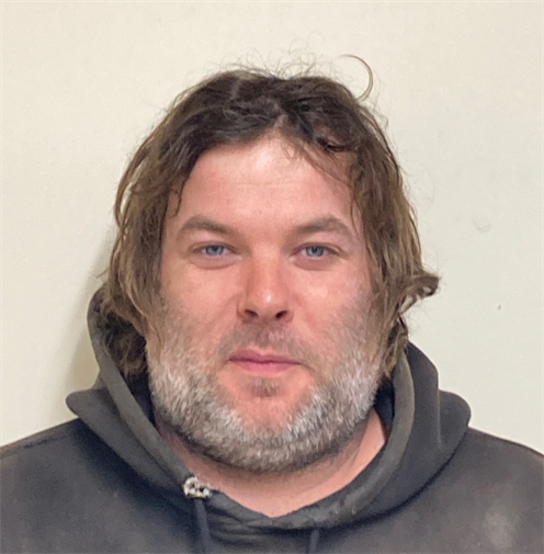 Photograph of a man with medium length brown hair wearing a grey work hoodie. He has a grey, kept beard. Photograph of a man with medium length brown hair wearing a grey work hoodie. He has a grey, kept beard.