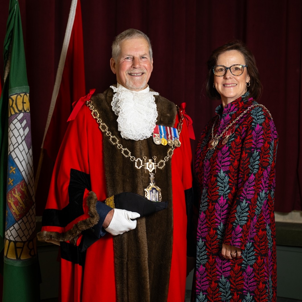 The Mayor and Mayoress of Dorchester, Councillor Les Fry BEM & Mrs Julie Fry BEM